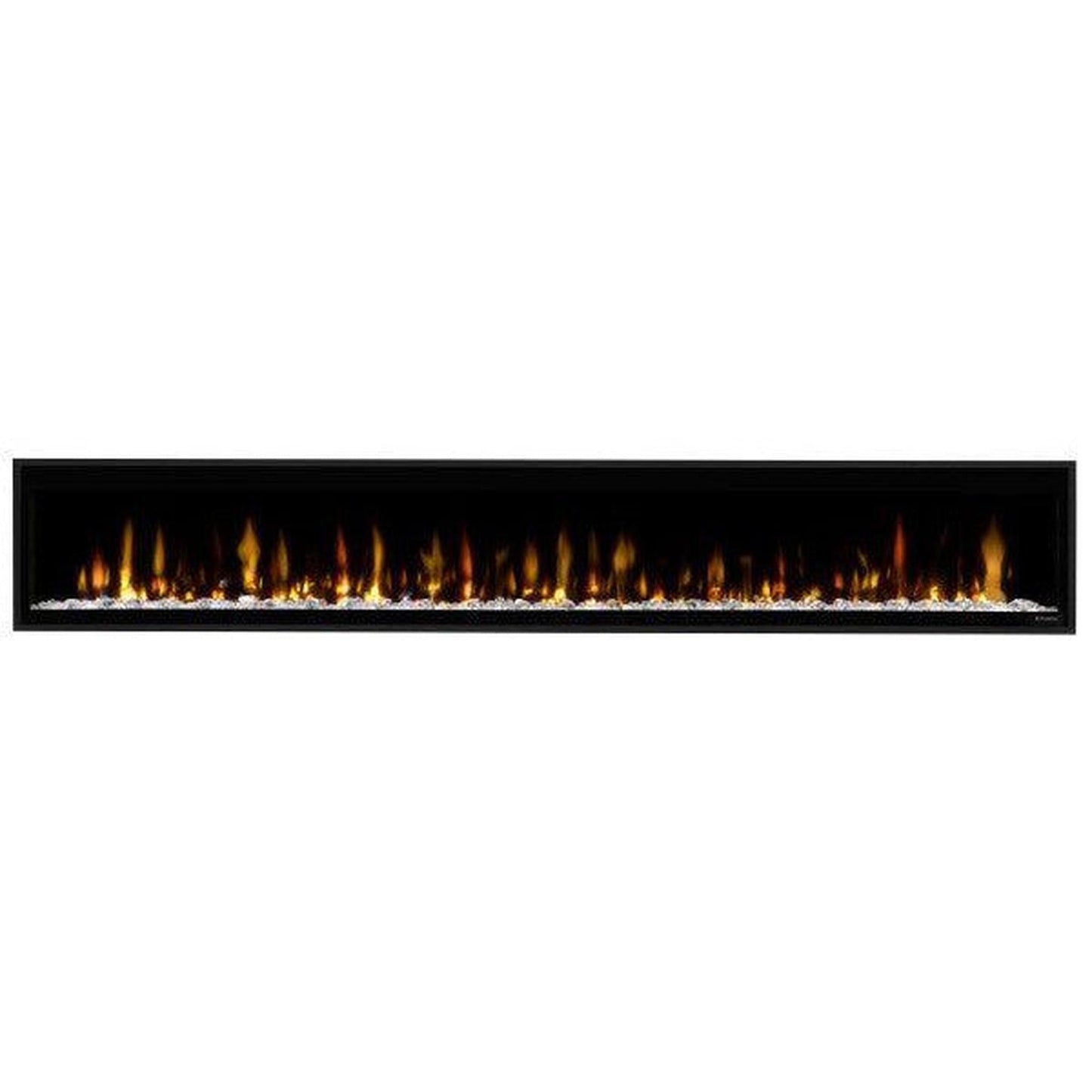 Dimplex Ignite Evolve 100" Built-in Linear Electric Fireplace With Tumbled Glass and Driftwood Media
