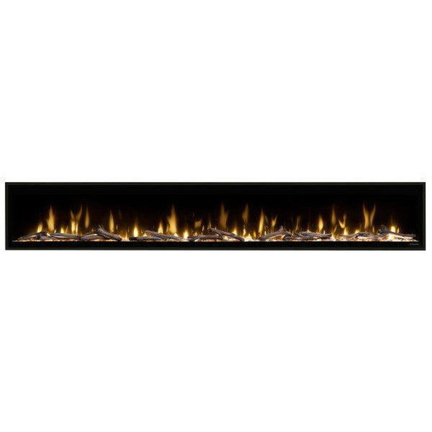 Dimplex Ignite Evolve 100" Built-in Linear Electric Fireplace With Tumbled Glass and Driftwood Media