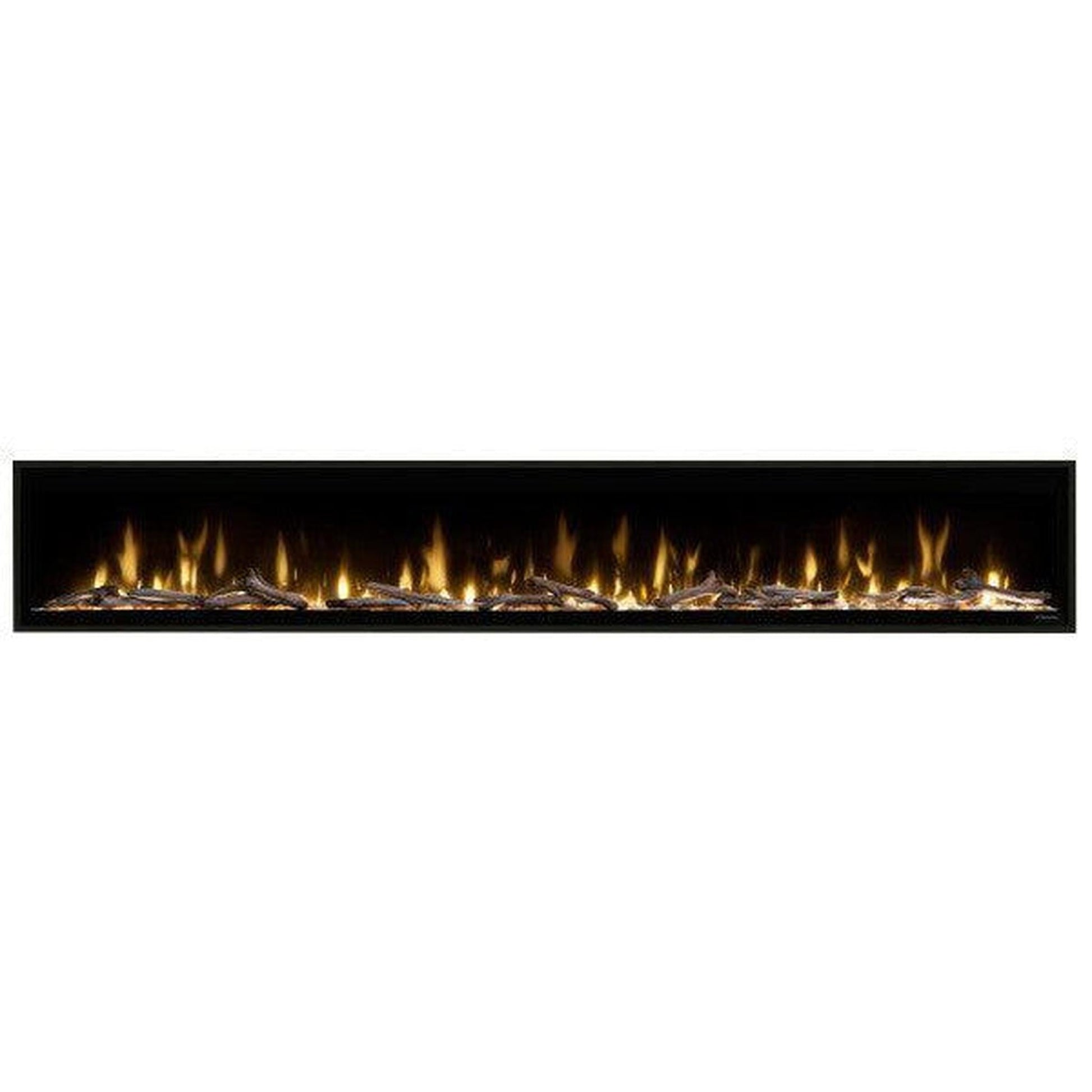 Dimplex Ignite Evolve 100" Built-in Linear Electric Fireplace With Tumbled Glass and Driftwood Media