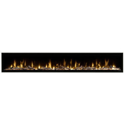 Dimplex Ignite Evolve 100" Built-in Linear Electric Fireplace With Tumbled Glass and Driftwood Media