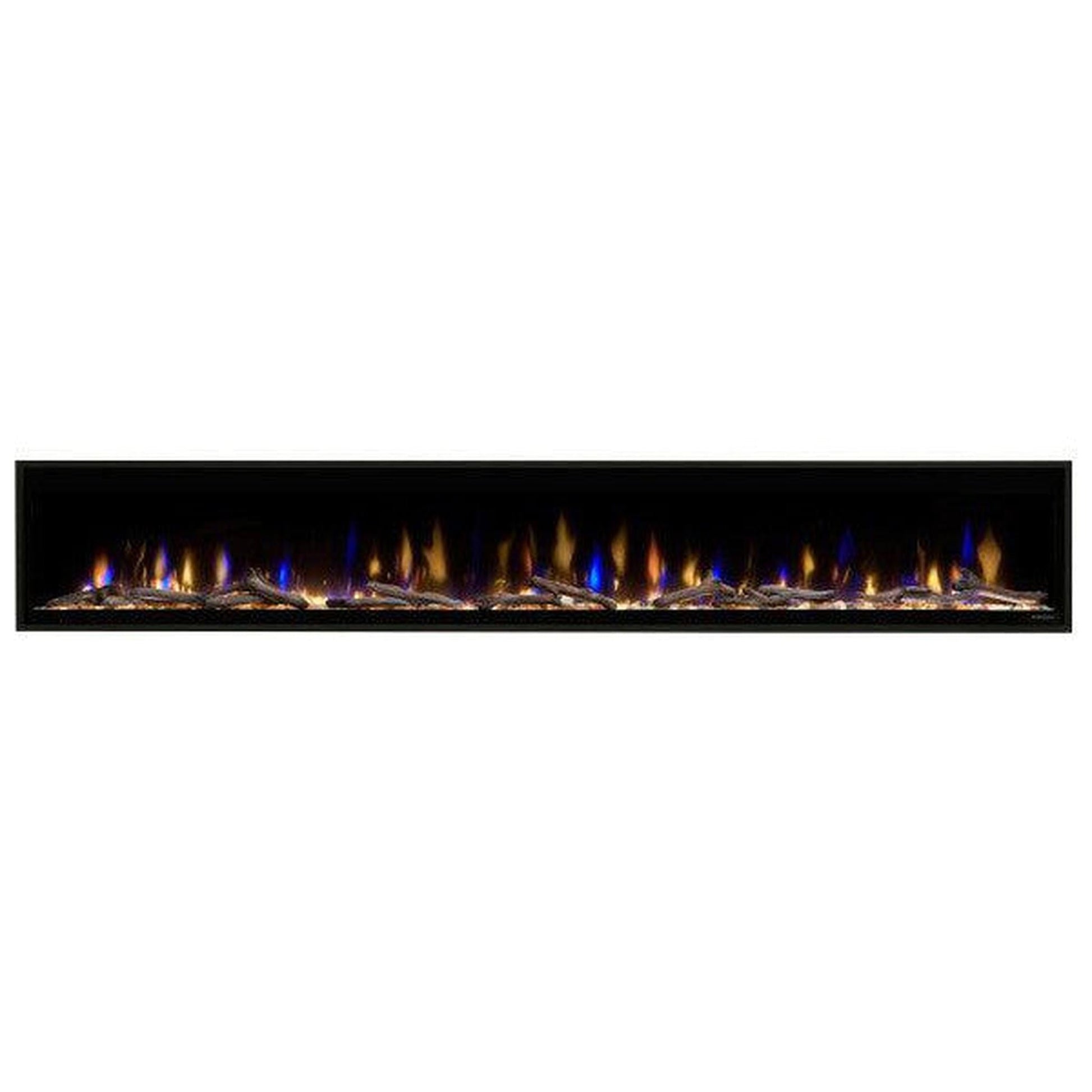 Dimplex Ignite Evolve 100" Built-in Linear Electric Fireplace With Tumbled Glass and Driftwood Media