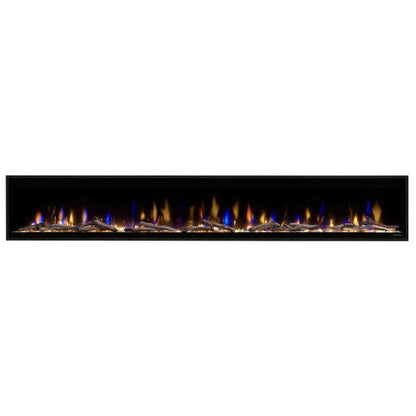 Dimplex Ignite Evolve 100" Built-in Linear Electric Fireplace With Tumbled Glass and Driftwood Media