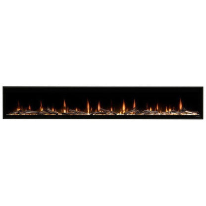 Dimplex Ignite Evolve 100" Built-in Linear Electric Fireplace With Tumbled Glass and Driftwood Media
