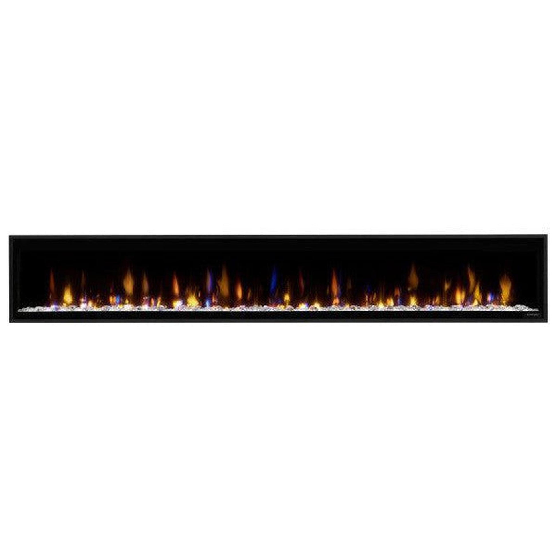 Dimplex Ignite Evolve 100" Built-in Linear Electric Fireplace With Tumbled Glass and Driftwood Media