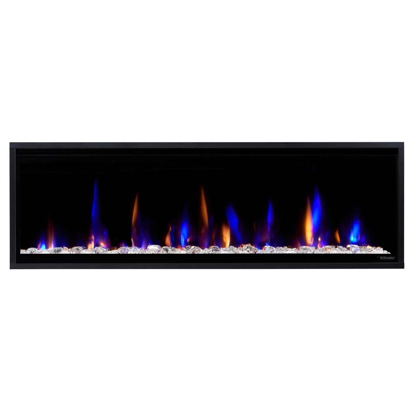 Dimplex Ignite Evolve 50" Built-in Linear Electric Fireplace With Tumbled Glass and Driftwood Media