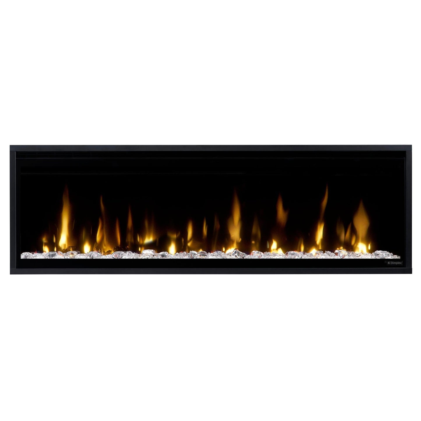 Dimplex Ignite Evolve 50" Built-in Linear Electric Fireplace With Tumbled Glass and Driftwood Media