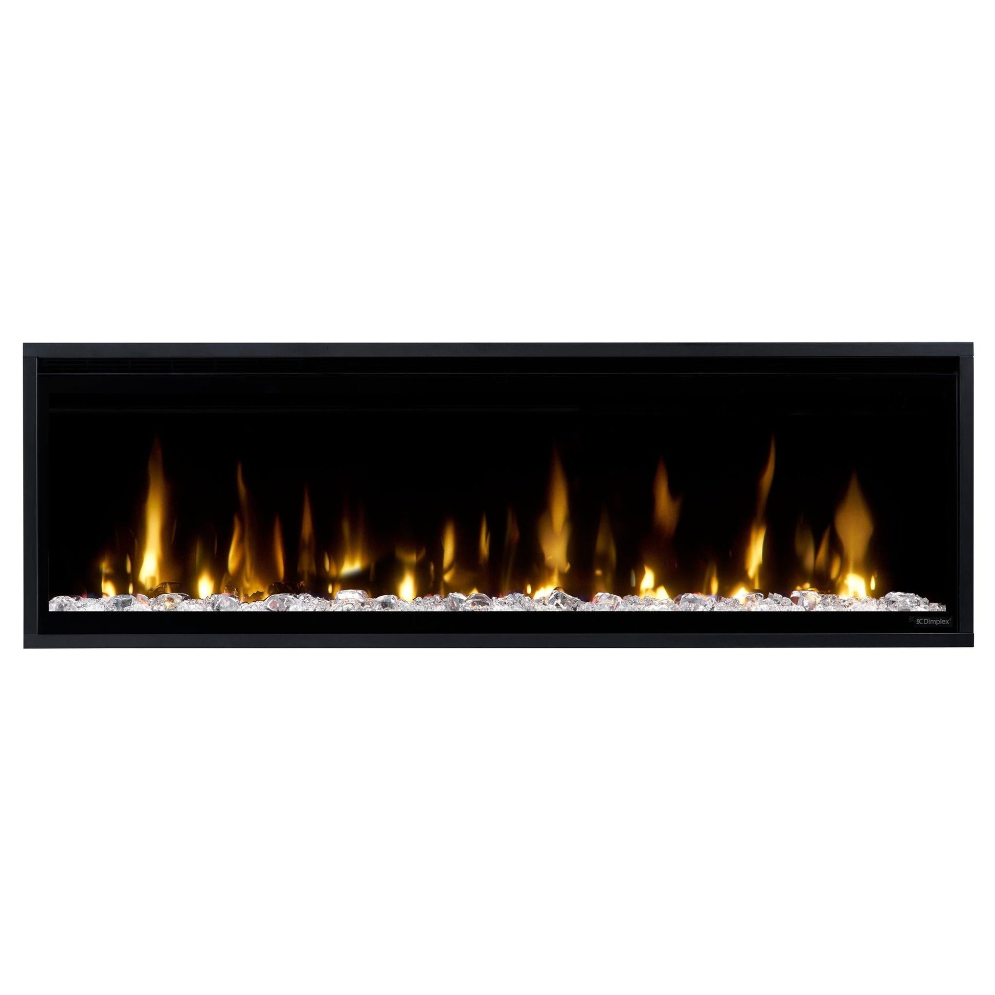 Dimplex Ignite Evolve 50" Built-in Linear Electric Fireplace With Tumbled Glass and Driftwood Media