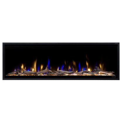Dimplex Ignite Evolve 50" Built-in Linear Electric Fireplace With Tumbled Glass and Driftwood Media