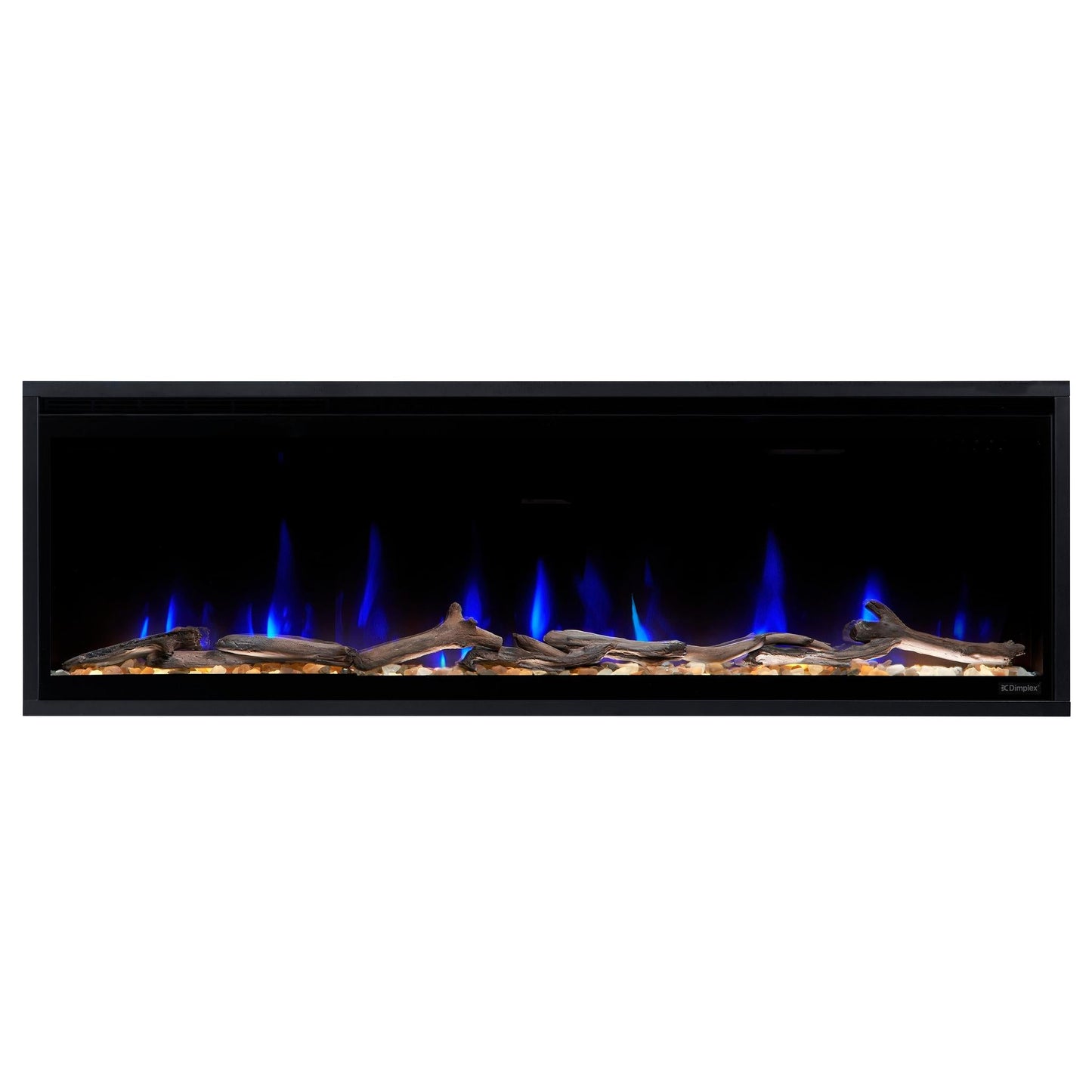 Dimplex Ignite Evolve 50" Built-in Linear Electric Fireplace With Tumbled Glass and Driftwood Media