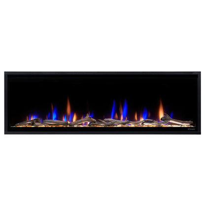 Dimplex Ignite Evolve 50" Built-in Linear Electric Fireplace With Tumbled Glass and Driftwood Media