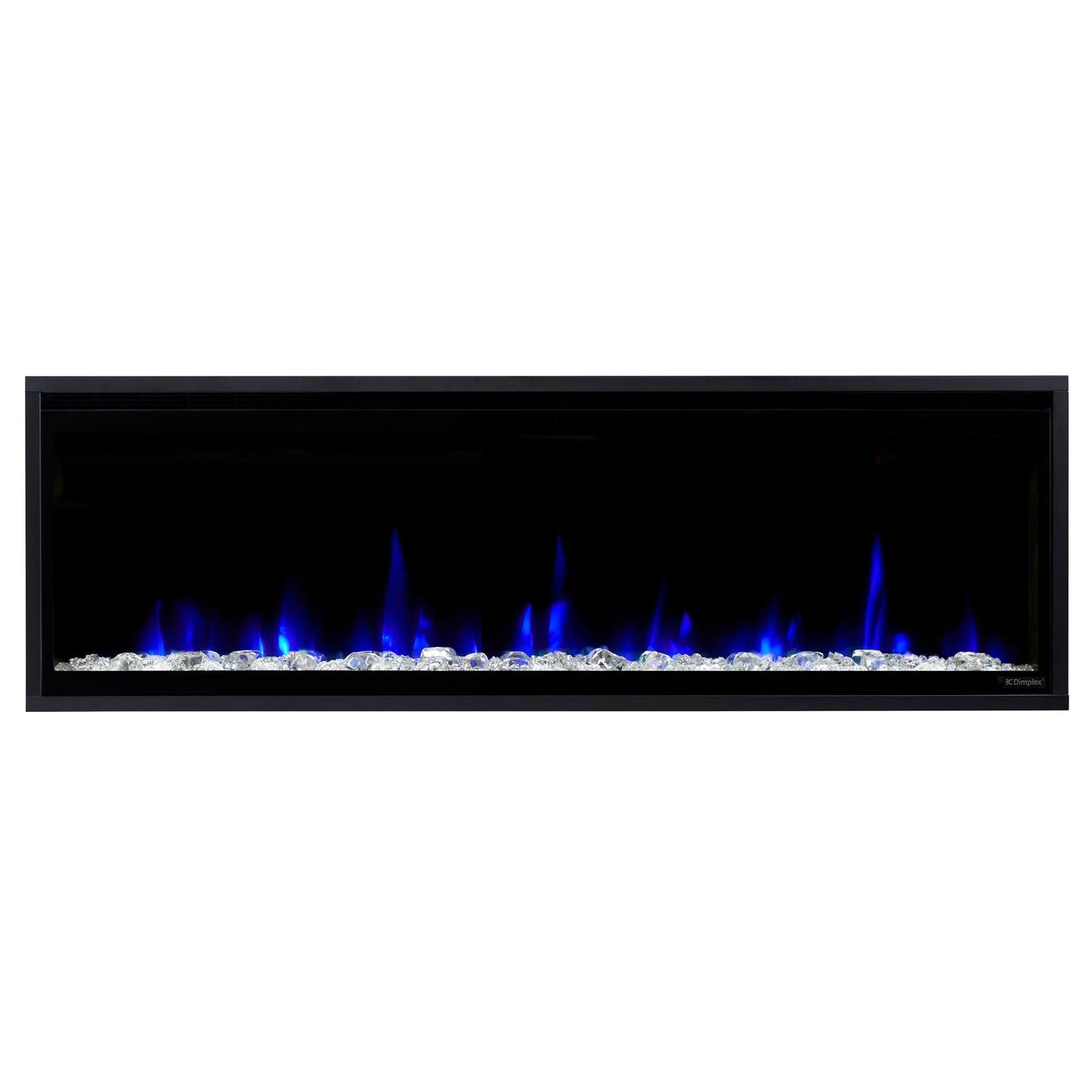Dimplex Ignite Evolve 50" Built-in Linear Electric Fireplace With Tumbled Glass and Driftwood Media