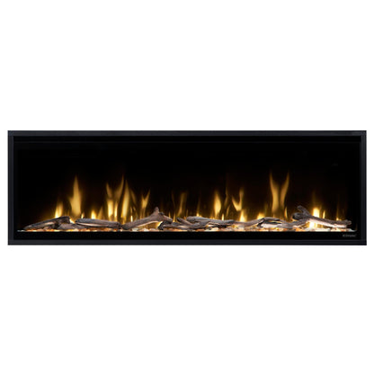 Dimplex Ignite Evolve 50" Built-in Linear Electric Fireplace With Tumbled Glass and Driftwood Media