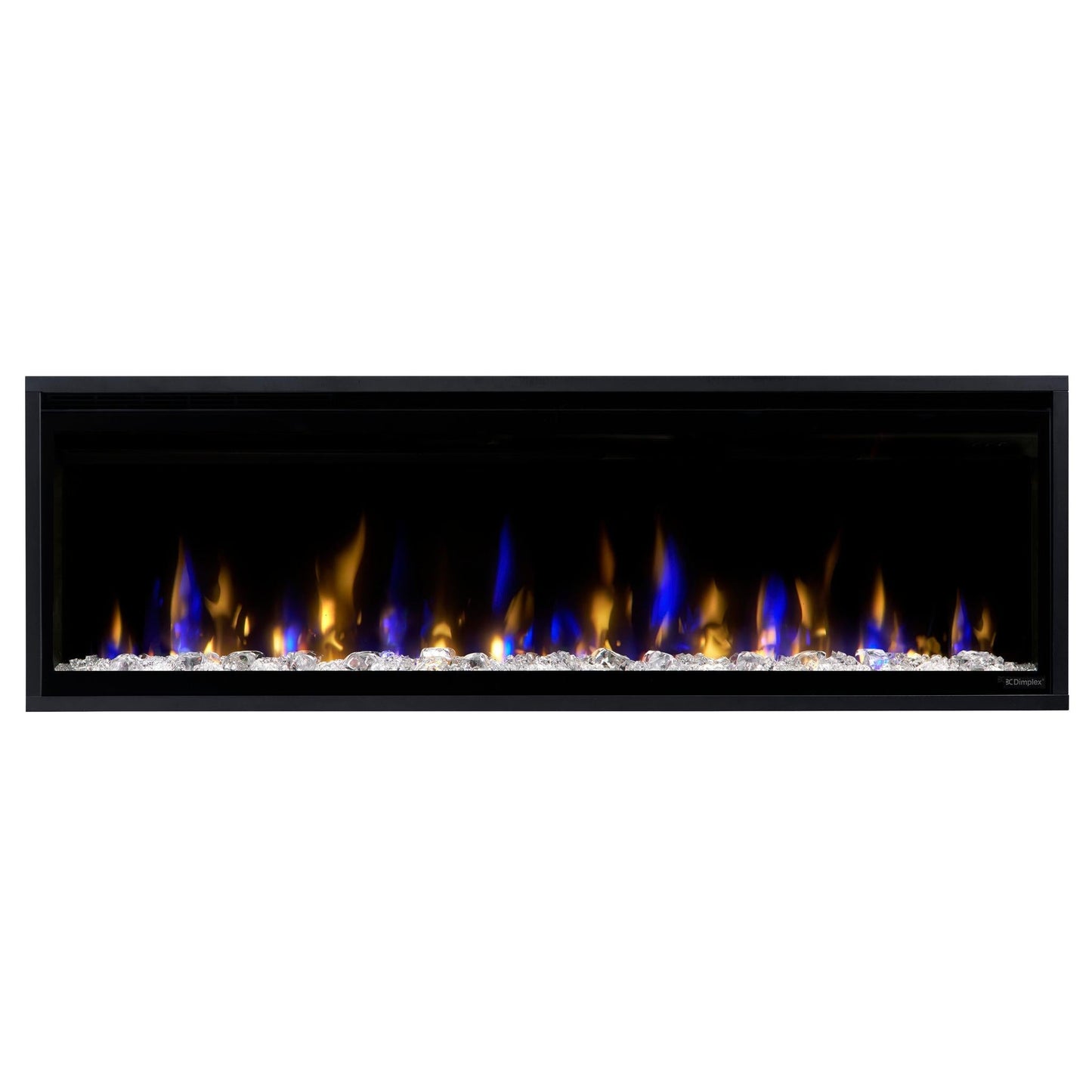 Dimplex Ignite Evolve 50" Built-in Linear Electric Fireplace With Tumbled Glass and Driftwood Media