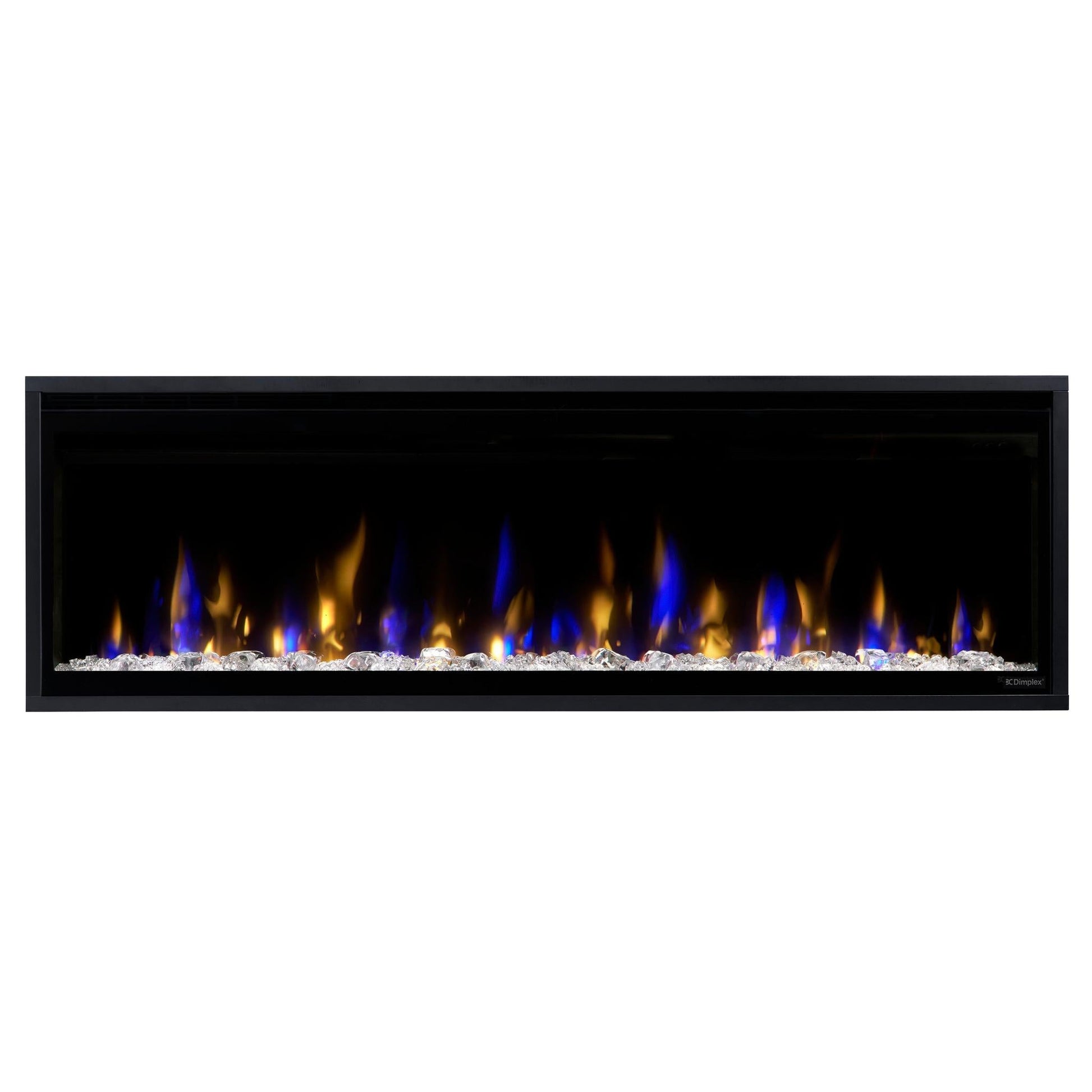 Dimplex Ignite Evolve 50" Built-in Linear Electric Fireplace With Tumbled Glass and Driftwood Media