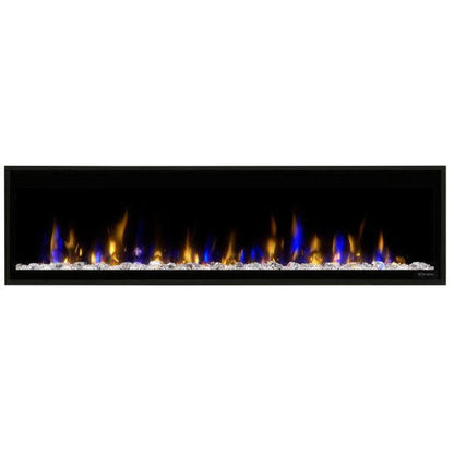 Dimplex Ignite Evolve 60" Built-in Linear Electric Fireplace With Tumbled Glass and Driftwood Media