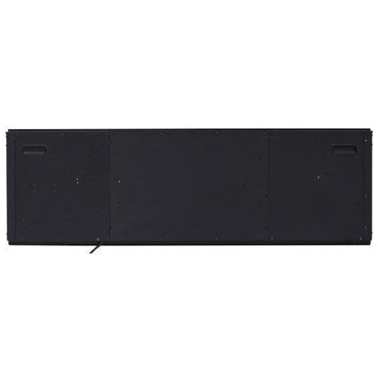 Dimplex Ignite Evolve 74" Built-in Linear Electric Fireplace With Tumbled Glass and Driftwood Media