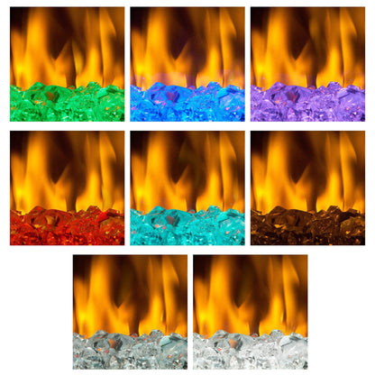 Dimplex Nova 28" Plug-in Electric Firebox With Acrylic Crystals Ember Bed