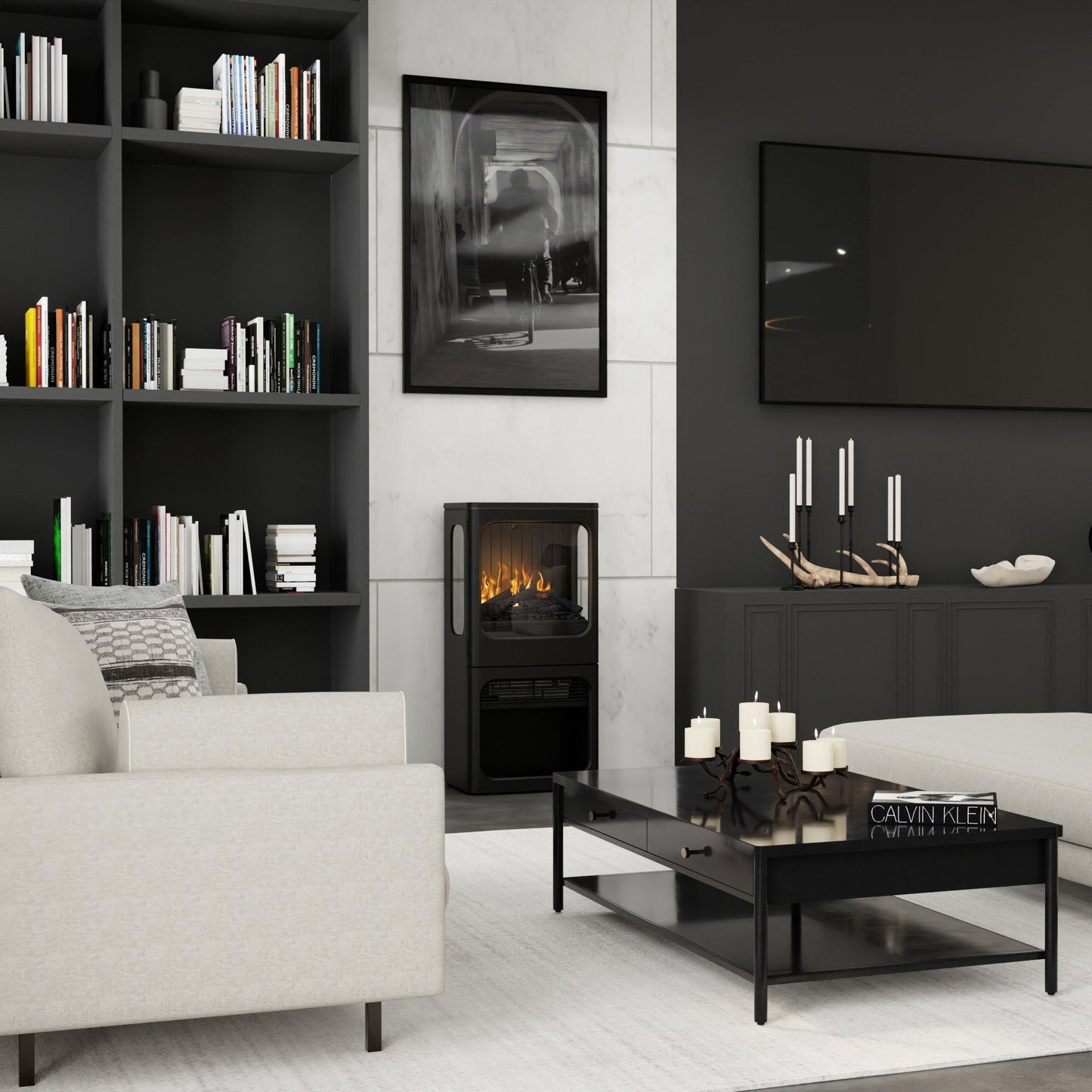 Dimplex Optimyst Mapleton 38" Freestanding Water Vapor Electric Fireplace Stove