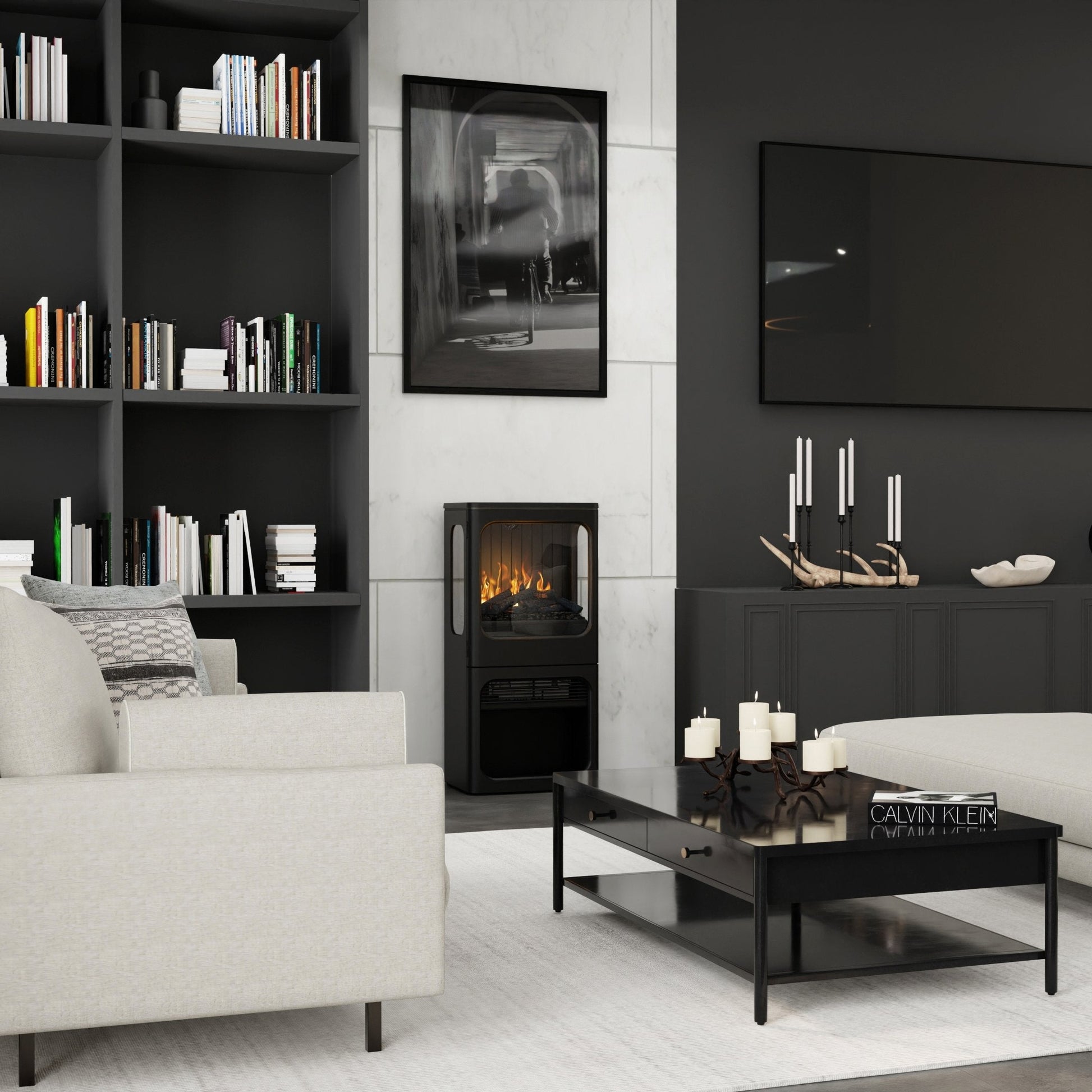Dimplex Optimyst Mapleton 38" Freestanding Water Vapor Electric Fireplace Stove