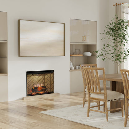 Dimplex Revillusion 30" Built-in Electric Firebox With Herringbone Backer