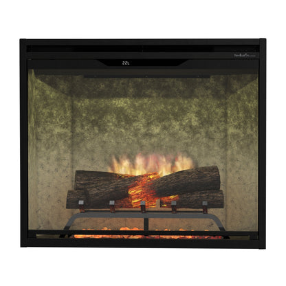 Dimplex Revillusion 30" Built-in Electric Firebox With Weathered Concrete Backer