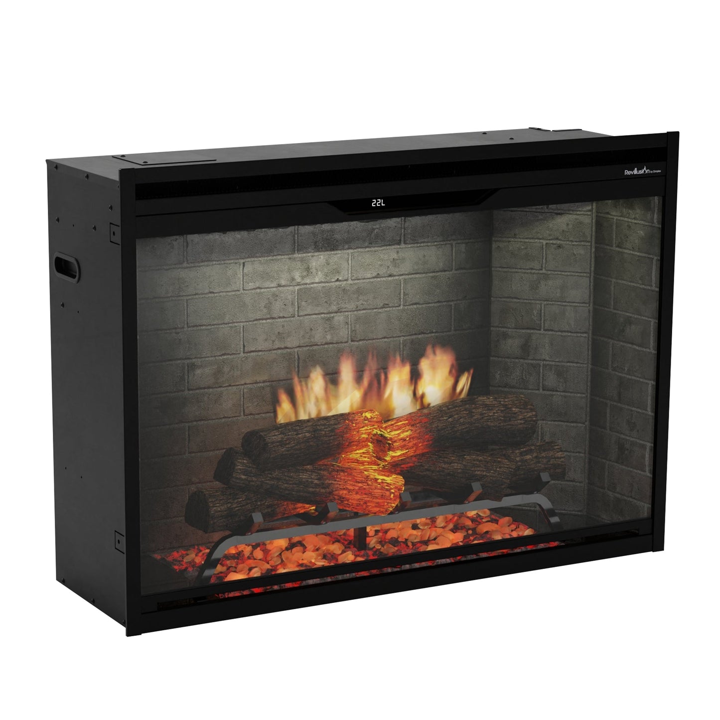 Dimplex Revillusion 36" Built-in Electric Firebox With Neutral Brick Backer