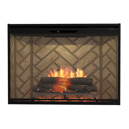 Dimplex Revillusion 42" Built-in Electric Firebox With Herringbone Backer