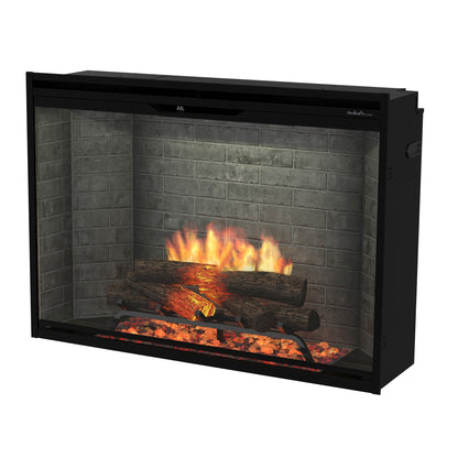 Dimplex Revillusion 42" Built-in Electric Firebox With Neutral Brick Backer