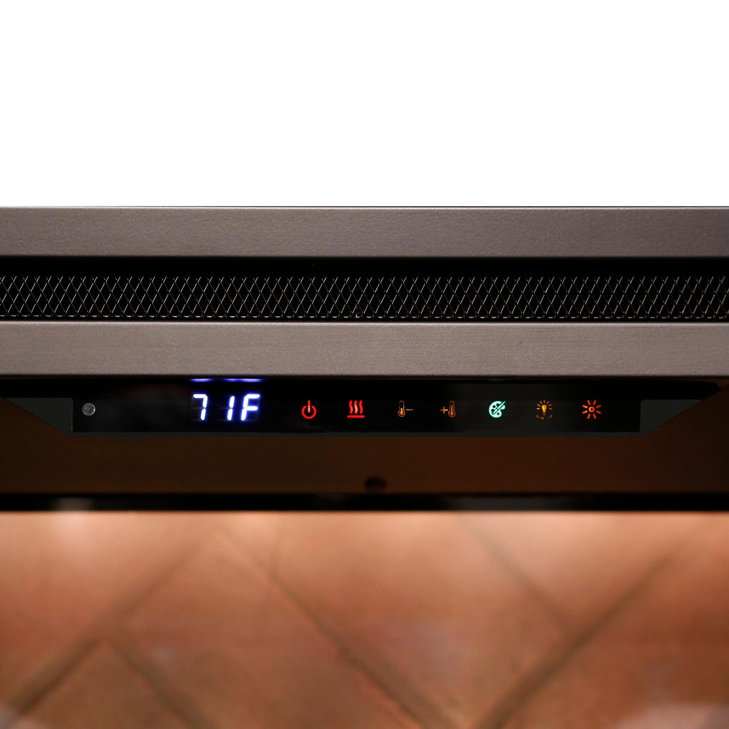 Dimplex Revillusion 42" Herringbone Brick Built-in Electric Firebox With Glass Pane and Plug Kit