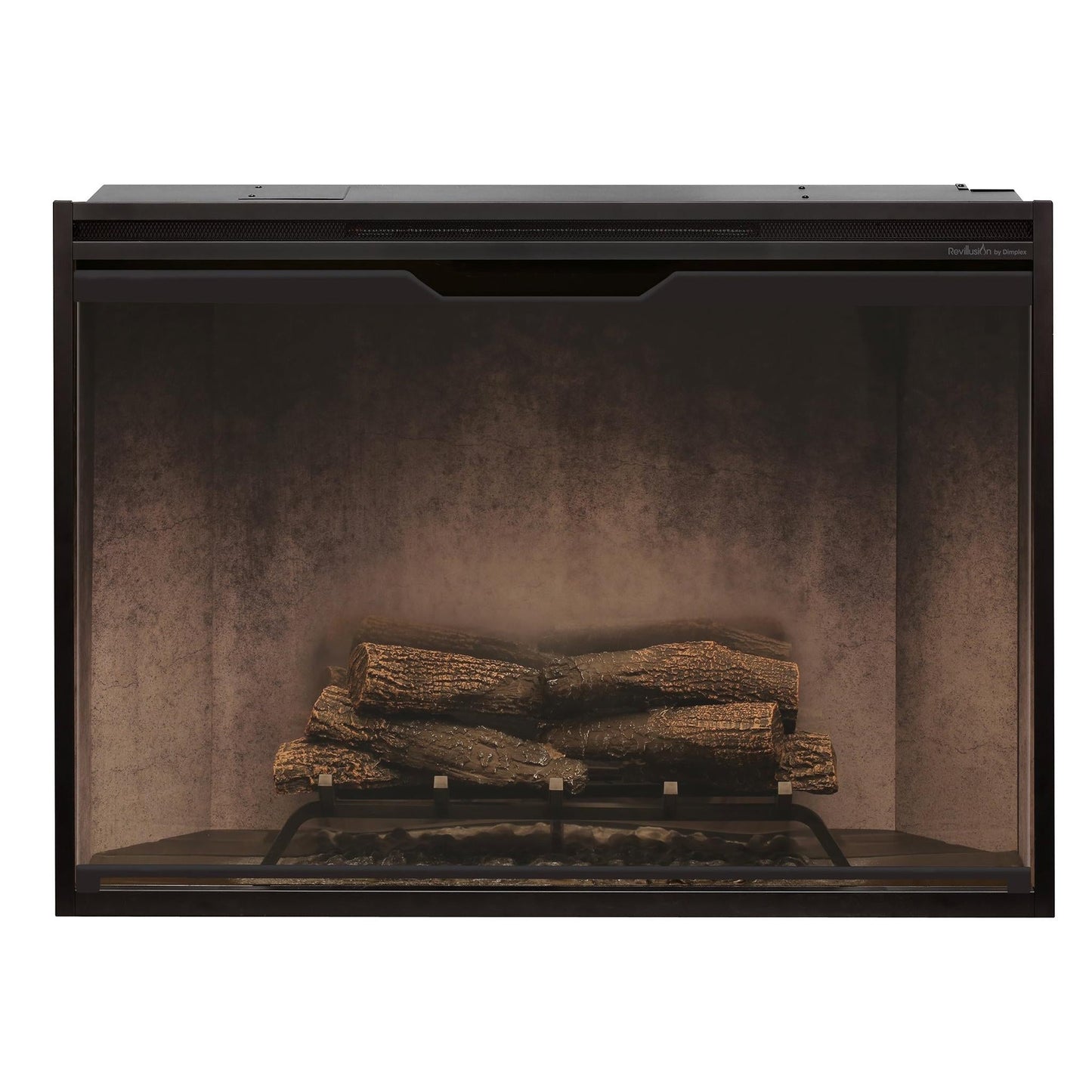 Dimplex Revillusion 42" Weathered Concrete Built-in Electric Firebox With Glass Pane and Plug Kit