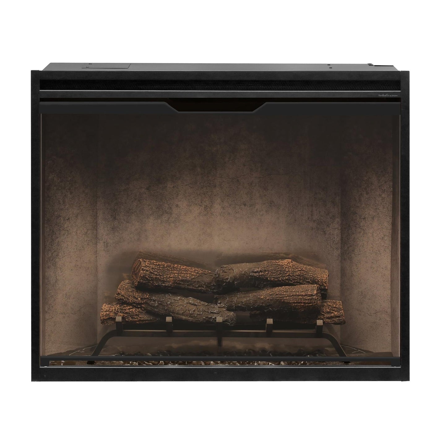 Dimplex Revillusion Portrait 36" Weathered Concrete Built-in Electric Firebox With Glass Pane and Plug Kit