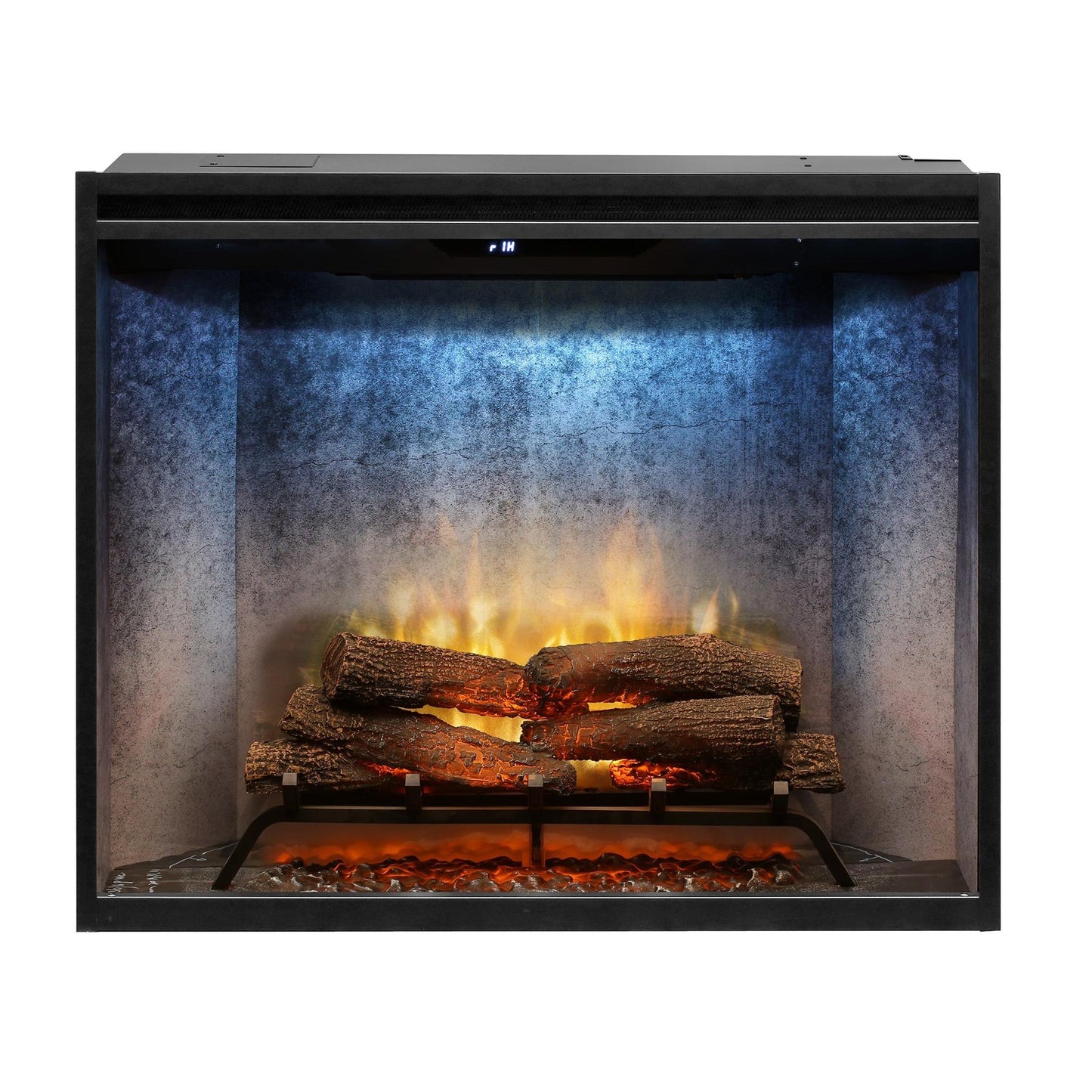 Dimplex Revillusion Portrait 36" Weathered Concrete Built-in Electric Firebox With Glass Pane and Plug Kit