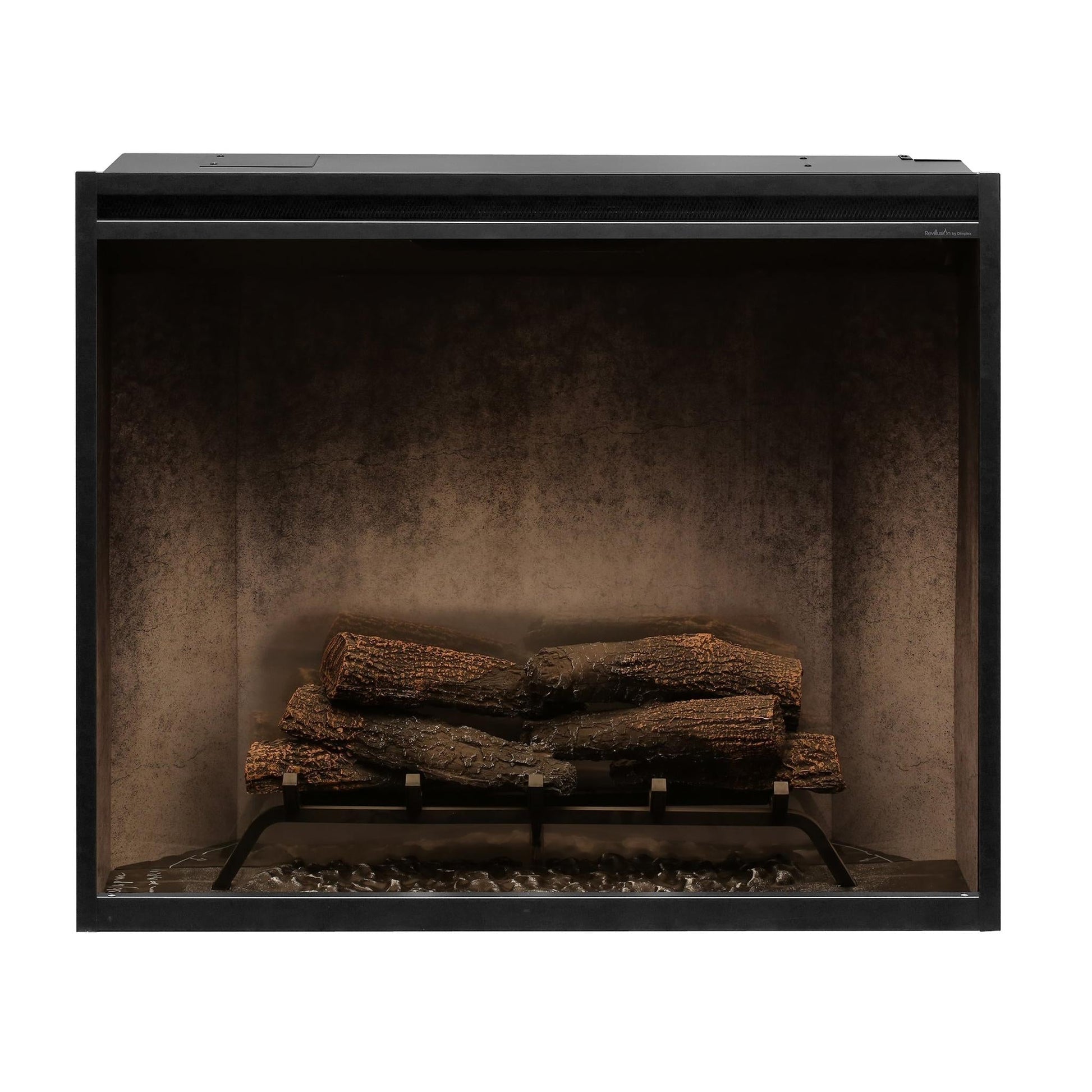 Dimplex Revillusion Portrait 36" Weathered Concrete Built-in Electric Firebox With Glass Pane and Plug Kit