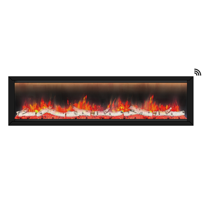 Dynasty Allegro 76" Built-in / Flush-Mount Smart Linear Electric Fireplace