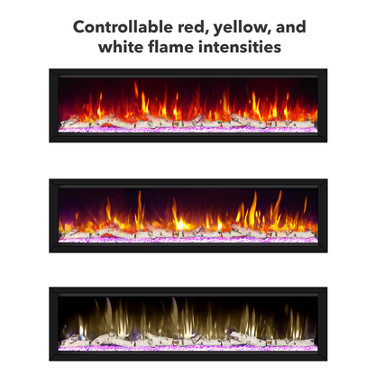 Dynasty Allegro 82" Built-in / Flush-Mount Smart Linear Electric Fireplace