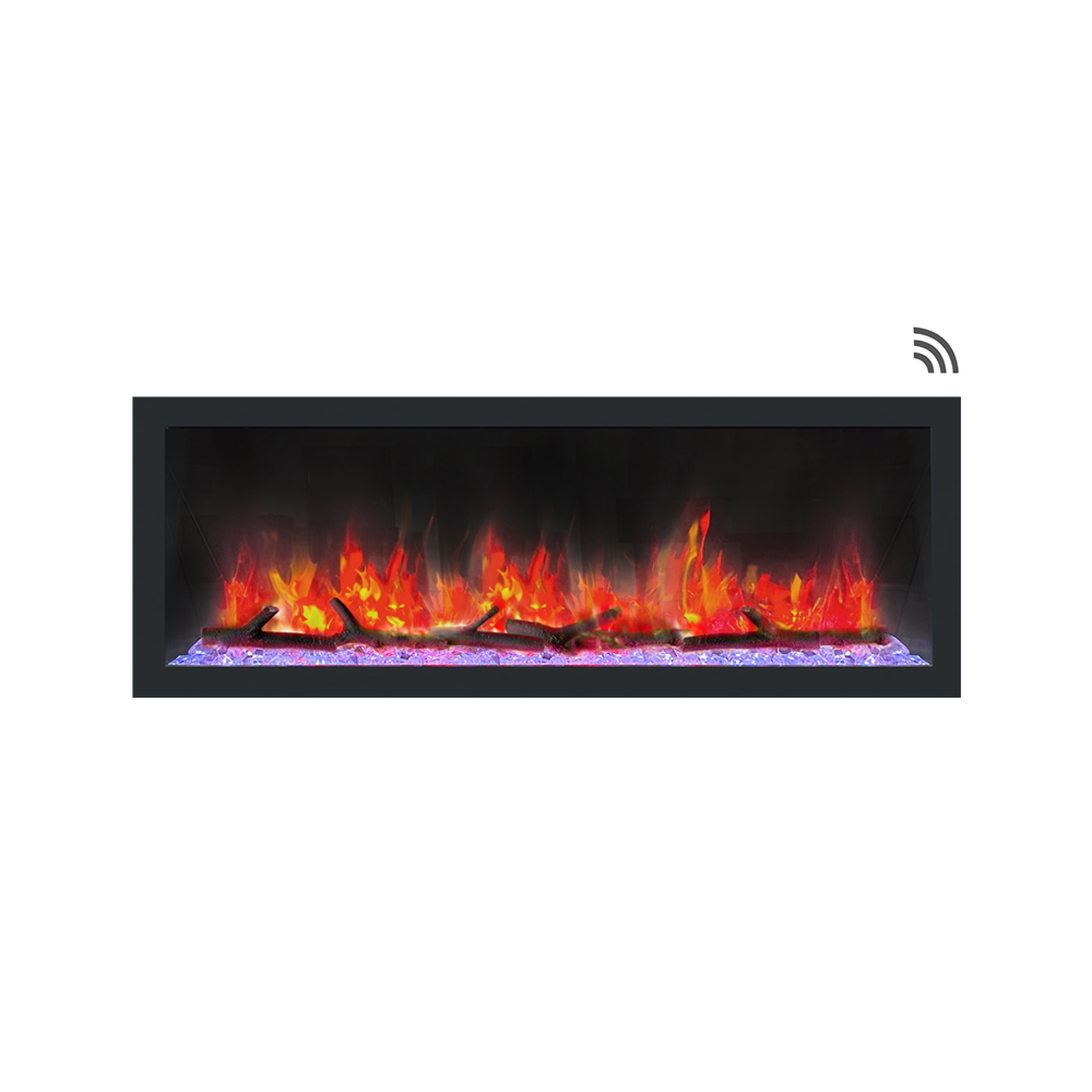 Dynasty Cascade 52" Flush-Mount Smart Linear Electric Fireplace