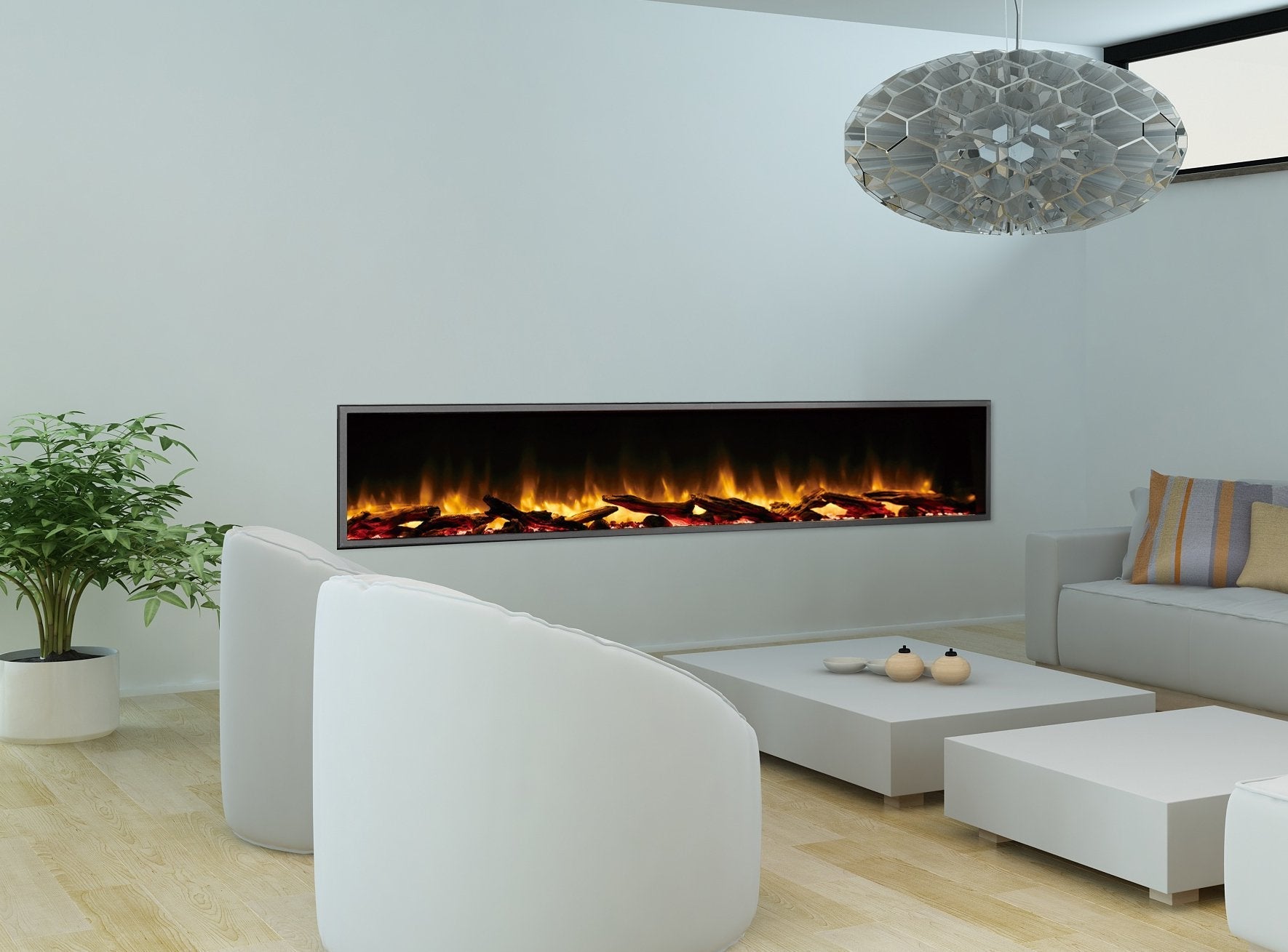 Dynasty Harmony 80" Built-in Linear Electric Fireplace