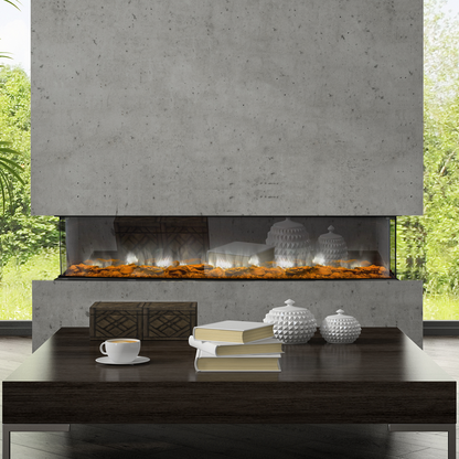 Dynasty Melody 60" Multi-Sided Smart Linear Electric Fireplace