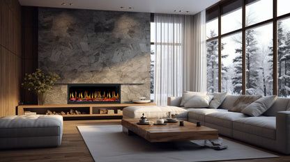 Dynasty Tempo 52" Built-in / Flush-Mount Virtual Electric Fireplace