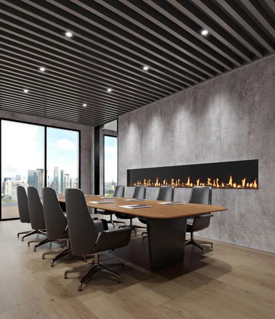 EcoSmart Fire Motion 30" Black Single Sided Electric Fireplace by MAD Design Group