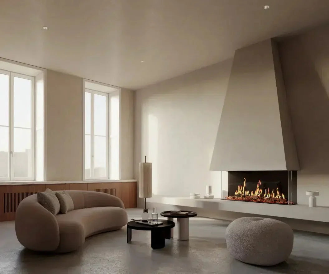 EcoSmart Fire Motion 52" Black Bay Electric Fireplace by MAD Design Group