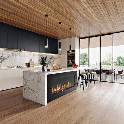 EcoSmart Fire Motion 52" Black Left Corner Electric Fireplace by MAD Design Group