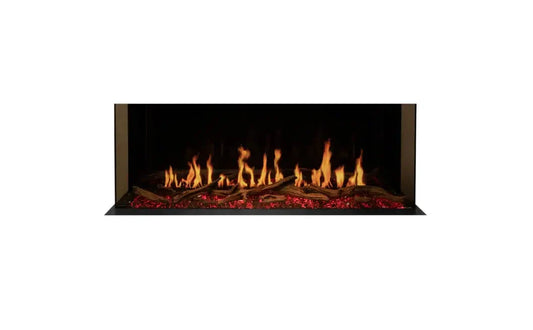 EcoSmart Fire Motion 52" Black Right Corner Electric Fireplace by MAD Design Group