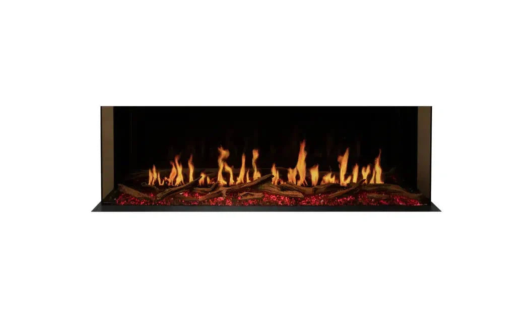 EcoSmart Fire Motion 60" Black Right Corner Electric Fireplace by MAD Design Group