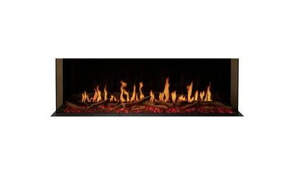 EcoSmart Fire Motion 60" Black Right Corner Electric Fireplace by MAD Design Group