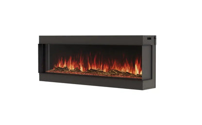 EcoSmart Fire Switch 68" Black Single Sided Electric Fireplace by MAD Design Group