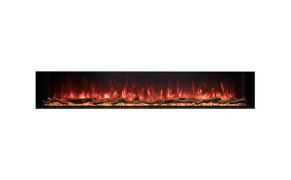 EcoSmart Fire Switch 96" Black Single Sided Electric Fireplace by MAD Design Group