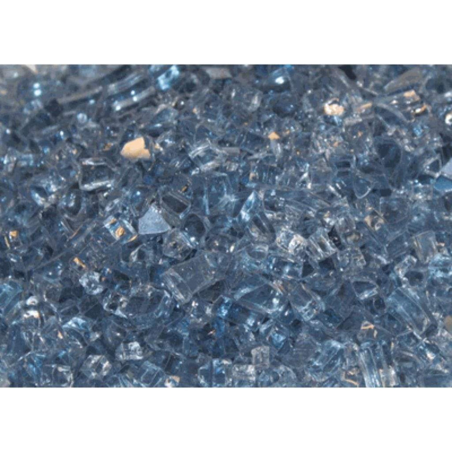 Empire Blue Clear Reflective Decorative Crushed Glass Media (3 Sq. Ft.)