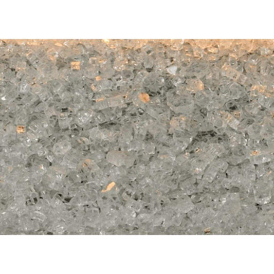 Empire Clear Frost Reflective Decorative Crushed Glass Media (3 Sq. Ft.)