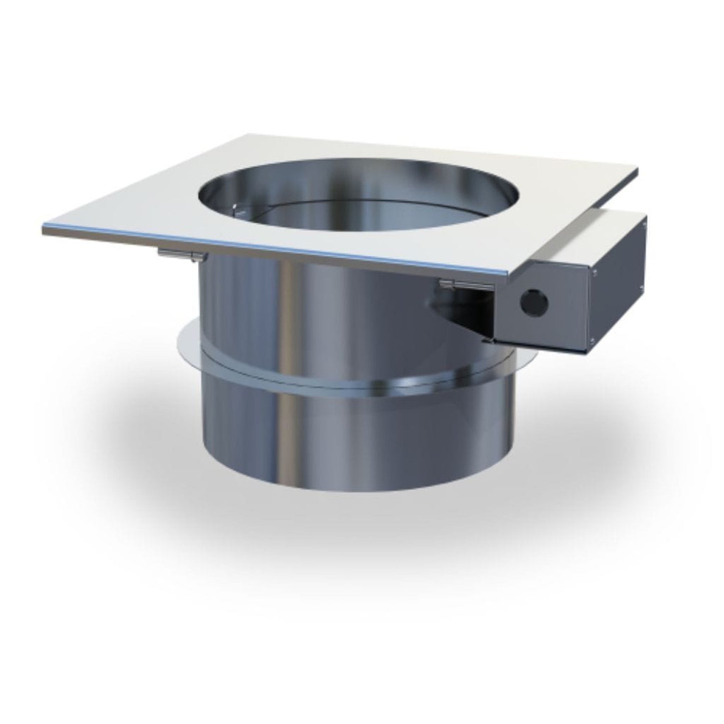 Enervex 8" 24VAC Stainless Steel Mechanical Fireplace Damper for RS 14" & 16" Chimney Fan
